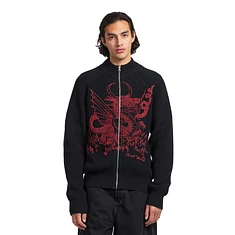 Butter Goods x Daniel Johnston - Dragon Knit Zip-Thru Sweater