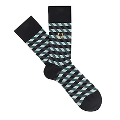 Fred Perry - Geometric Jacquard Sock