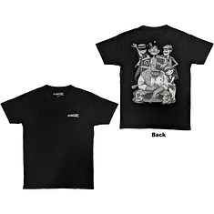 Gorillaz - Pocket Spray - George Group (Back Print) T-Shirt
