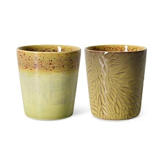 HKLIVING - 70s Ceramics: Van Gogh Coffee Mugs (Set of 2)