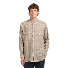 nanamica - Regular Collar Wool Plaid Shirt
