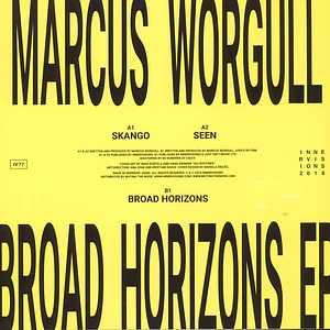 Marcus Worgull - Broad Horizons EP