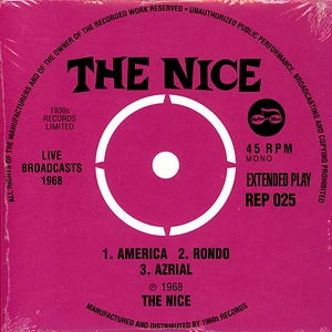 The Nice - Live Broadcasts 1968 EP