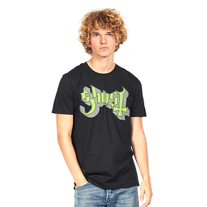 Ghost - Green/Grey Keyline Logo T-Shirt