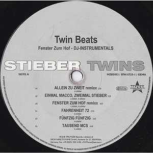 Stieber Twins - Twin Beats - Fenster Zum Hof (DJ-Instrumentals)