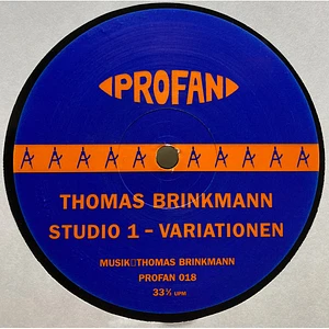 Thomas Brinkmann - Studio 1 - Variationen