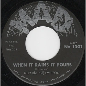 Billy Emerson - I Never Get Enough / When It Rains It Pours