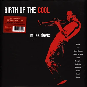 Miles Davis - Birth Of The Cool Transparent Red / Black Marble Vinyl Edition