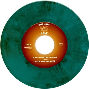 Soul Immigrants - Blame It On The Endgame / Brown Bagger Strut Turquoise Marbled Vinyl Edition