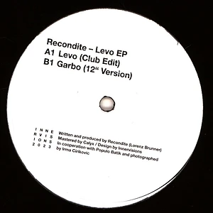 Recondite - Levo EP 2023 Repress