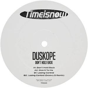 Duskope - Don't Hold Back Ep Red Vinyl Edition