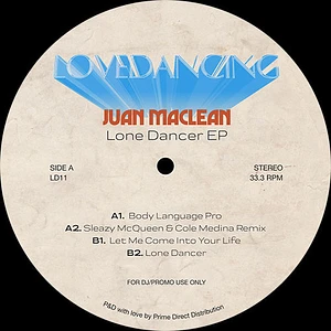 Juan MacLean - Lone Dancer EP