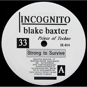 Blake Baxter - Strong To Survive / Fuck You Up