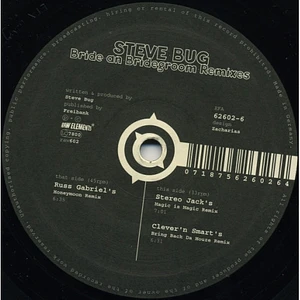 Steve Bug - Bride And Bridegroom (Remixes)