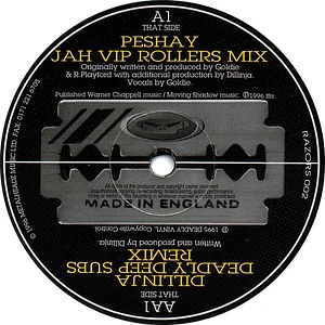 Peshay / Dillinja - Jah (VIP Rollers Mix) / Deadly Deep Subs (Remix)