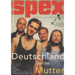 Spex - 1993/08 Mutter, Bernd Begemann, Das neue Brot, Cora E., Station 17 u.a.