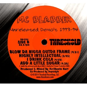 MC Blabber - Demos 1993-94 Autographed Edition