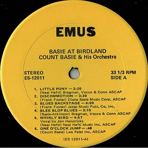 Count Basie Orchestra - Basie At Birdland