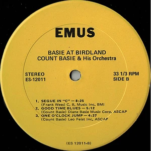 Count Basie Orchestra - Basie At Birdland