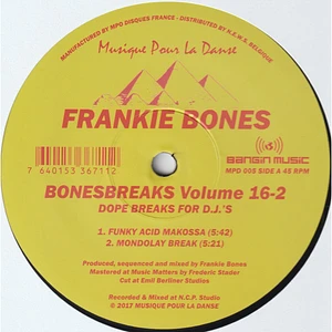 Frankie Bones - Bonesbreaks Volume 16-2 (Dope Breaks For D.J.'s)