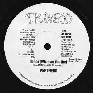 Partners - Dance (Whoever You Are) / Partners