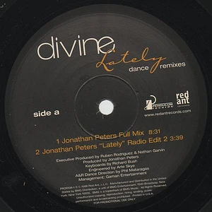 Divine - Lately (Dance Remixes)