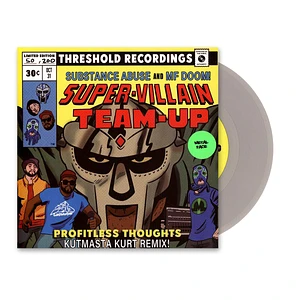 Substance Abuse & MF DOOM - Super-Villain Team-Up Profitless Thoughts Kutmasta Kurt Remix HHV EU Silver Vinyl Edition