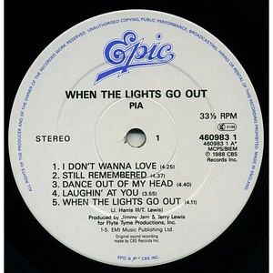 Pia Zadora - When The Lights Go Out