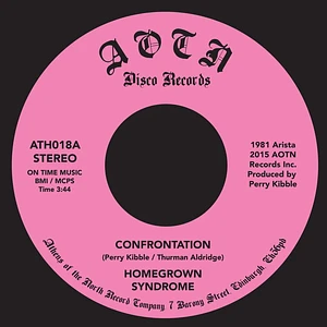 Homegrown Syndrome - Confrontation / You And Me Babe