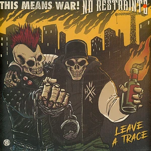 This Means War/No Restraints - Leave A Trace Split Album Translite Orange Vinyl Edition