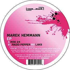 Marek Hemmann - EP