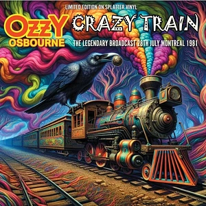 Ozzy Osbourne - Crazy Train Numbered Aqua / Purple Splatter Vinyl Edition