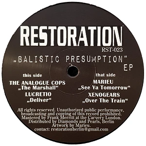 V.A. - Balistic Presumption EP