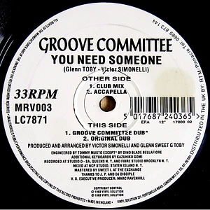 Groove Committee - You Need Someone