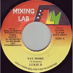 Lukie D - Say More