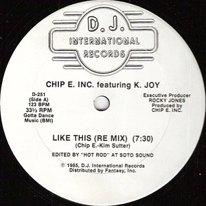 Chip E. Featuring K. Joy - Like This