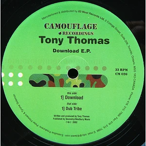 Tony Thomas - Download E.P.