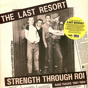 Last Resort - Strength Through Roi Rare Tracks 1981-1984 Black Vinyl Edition