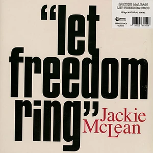 Jackie McLean - Let Freedom Ring Natural Vinyl Edition