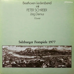 Ludwig van Beethoven, Peter Schreier, Jörg Demus - BeethovenLabel sleeve.iederabend (Salzburger Festspiele 1977)