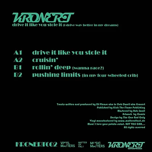 Kronert - Drive It Like You Stole It Splatter Vinyl Edition