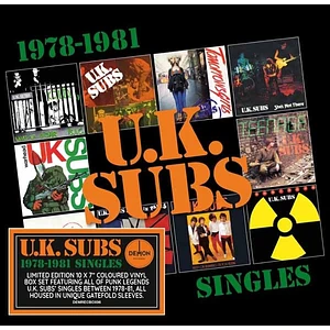 UK Subs - 1978-1981 Singles Colored Vinyl Edition 7 X Box Set