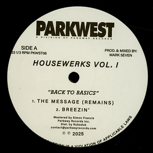 Mark Seven - Housewerks Vol I - Back II Basics