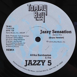 Afrika Bambaataa & The Jazzy 5 / The Kryptic Krew - Jazzy Sensation