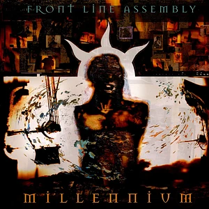 Front Line Assembly - Millenium 2024 30th Anniversary Crystal Clear & Orange Splatter Vinyl Edition