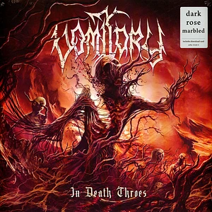 Vomitory - In Death Throes Dark Rose Marbled