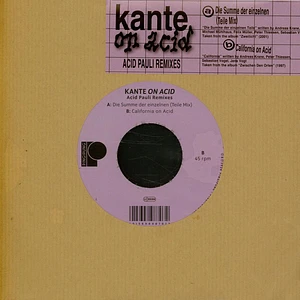Kante / Acid Pauli - Kante On Acid Acid Pauli Remixes