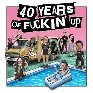 NOFX - OST 40 Years Of Fuckin' Up Pink Vinyl Edition