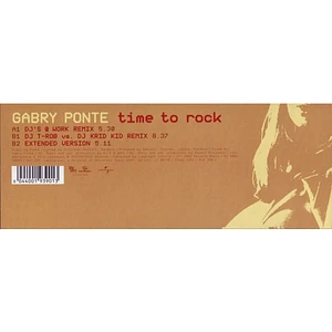 Gabry Ponte - Time To Rock