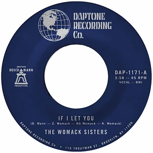 The Womack Sisters - If I Let You / If I Let You Instrumental